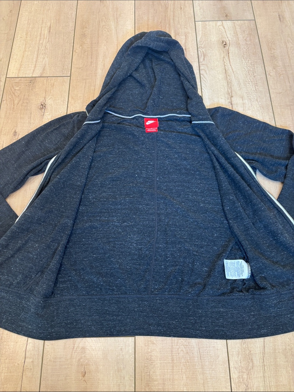 Nike Dark Gray/Faded Black Full-Zip Hoodie Jacket - Picture 5 of 9
